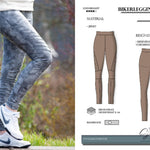 PDF-Schnittmuster Bikerleggings Coco – Gr. 32-54 Coole Biesen-Optik - Sewando