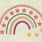 Stickdatei Regenbogen mit Sternen Set 829 - Sewando