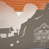 Plotterdatei IN DEN BERGEN svg + dxf - Sewando