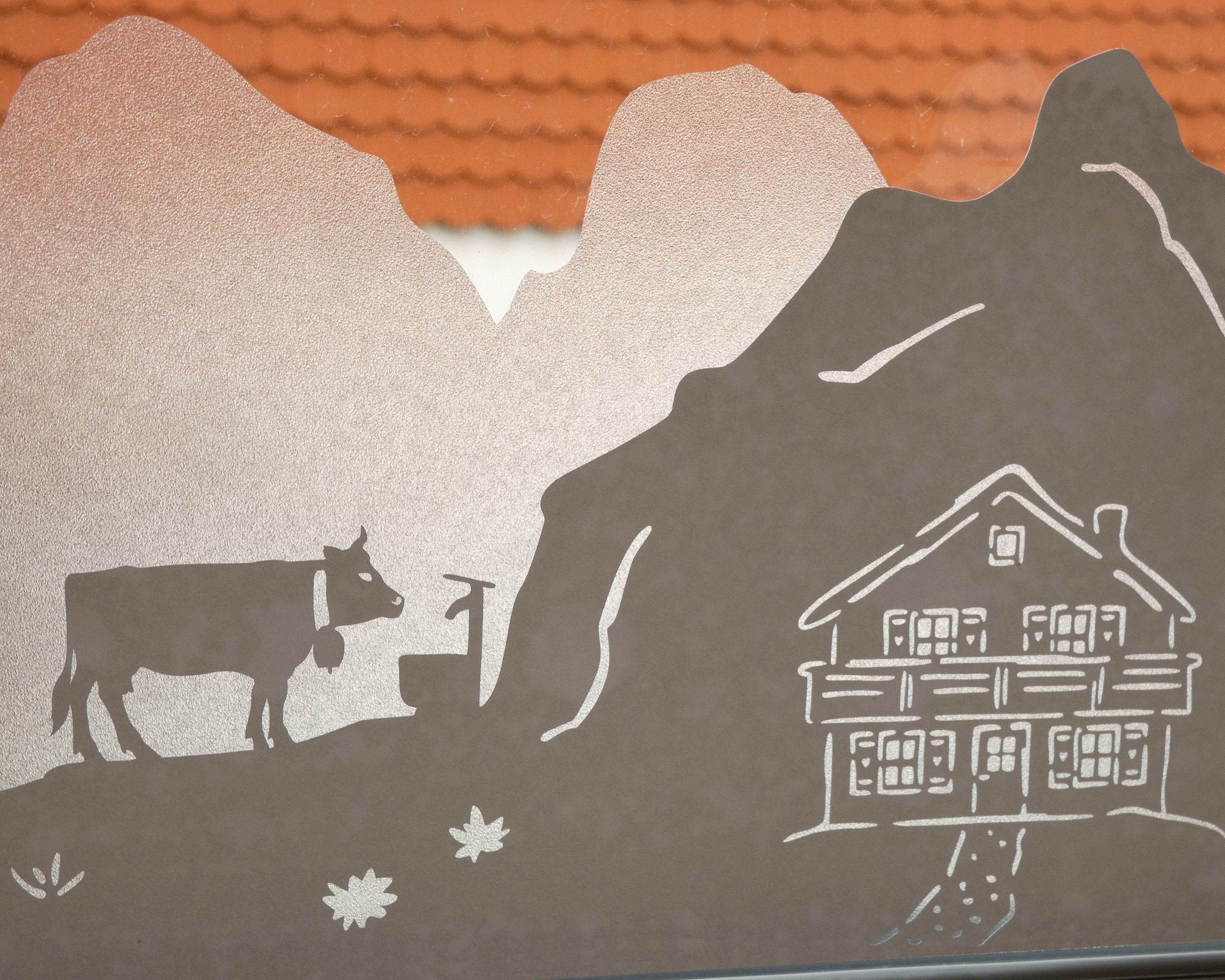 Plotterdatei IN DEN BERGEN svg + dxf - Sewando