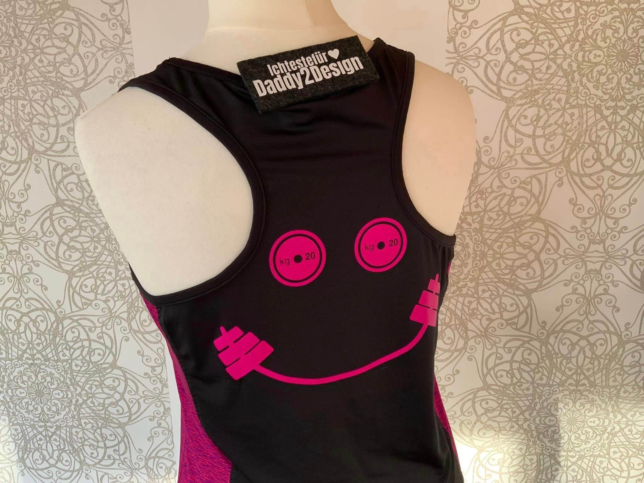 Plotterdatei SMILEY HANTEL / der ultimative Fitness Spaß SVG und DXF PLOTT - Sewando