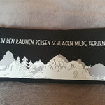 Plotterdatei IN DEN BERGEN svg + dxf - Sewando