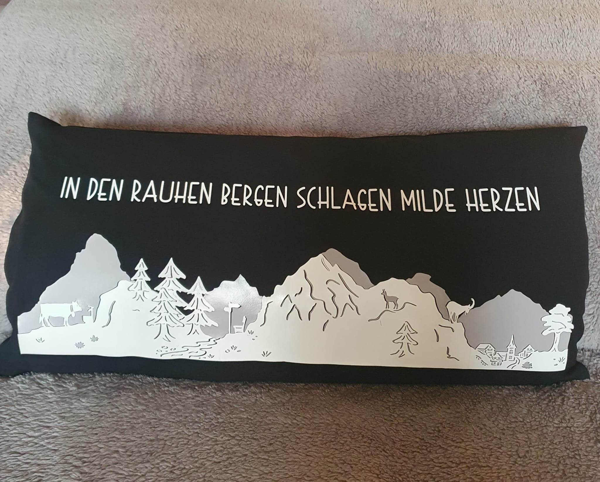 Plotterdatei IN DEN BERGEN svg + dxf - Sewando