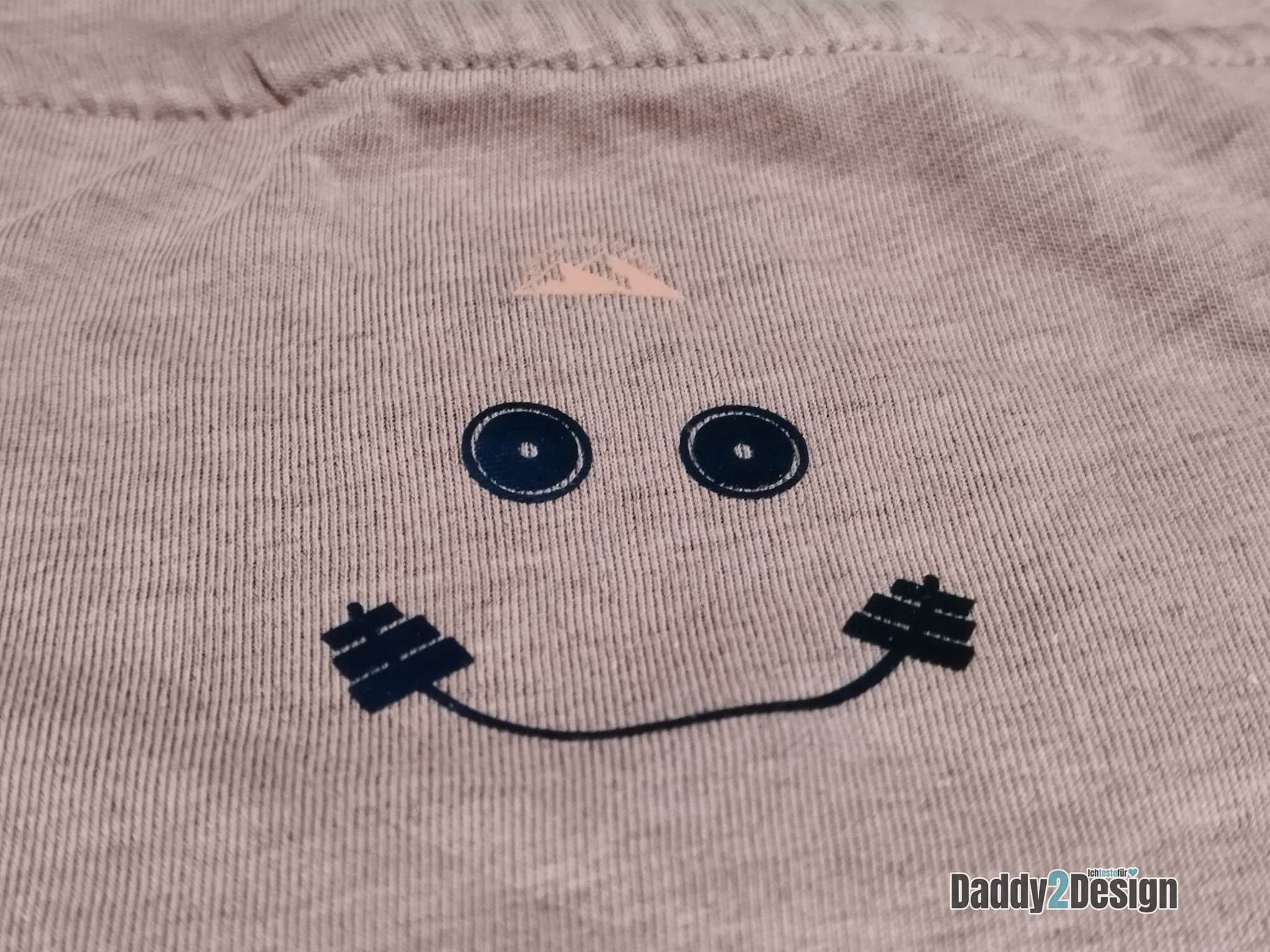 Plotterdatei SMILEY HANTEL / der ultimative Fitness Spaß SVG und DXF PLOTT - Sewando