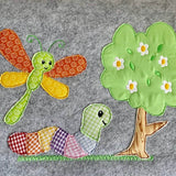 Stickdatei Regenwurm Applikation Set 860 - Sewando