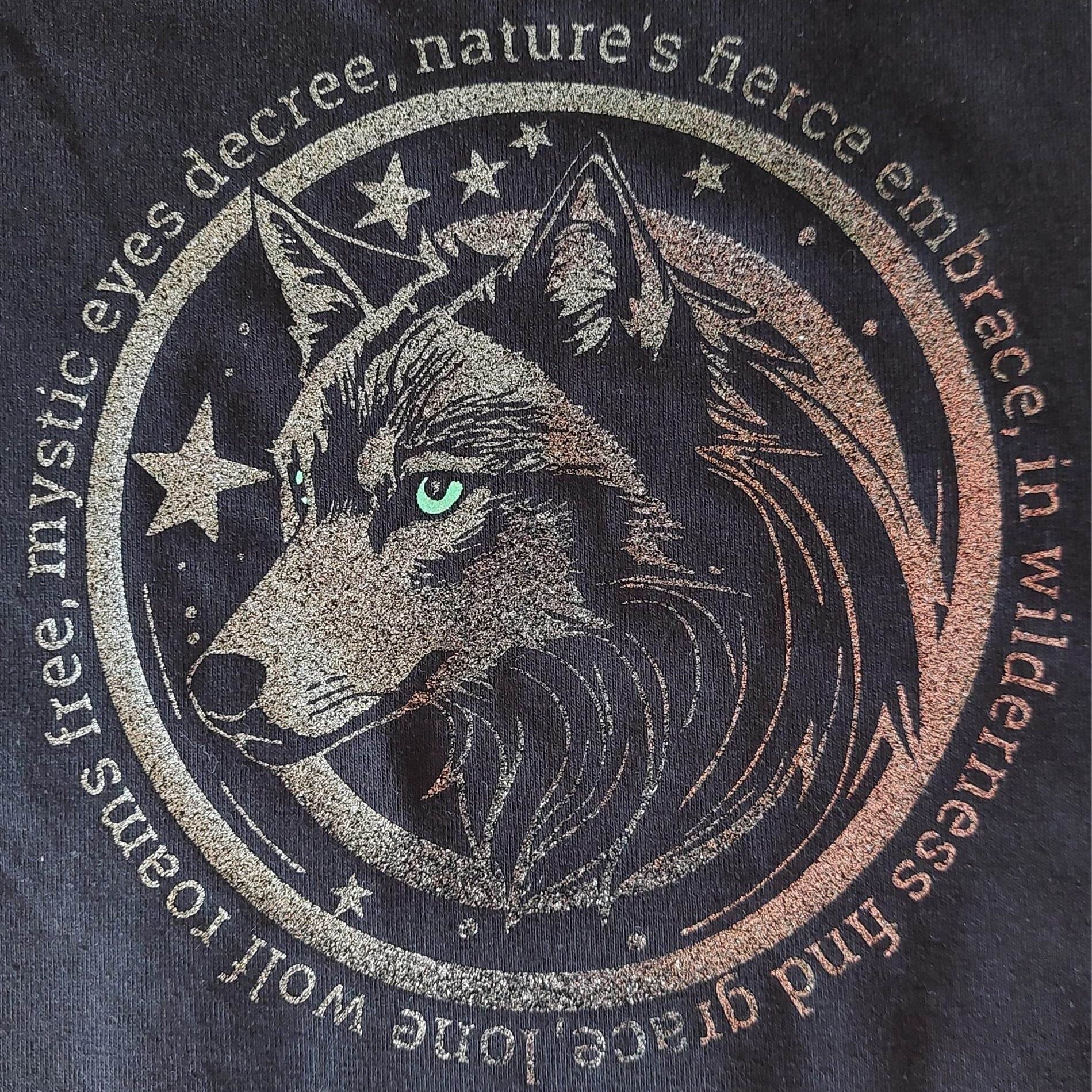 WOLF POEM - mit naturverbundener Message, Plotterdatei, Laserdatei - Sewando