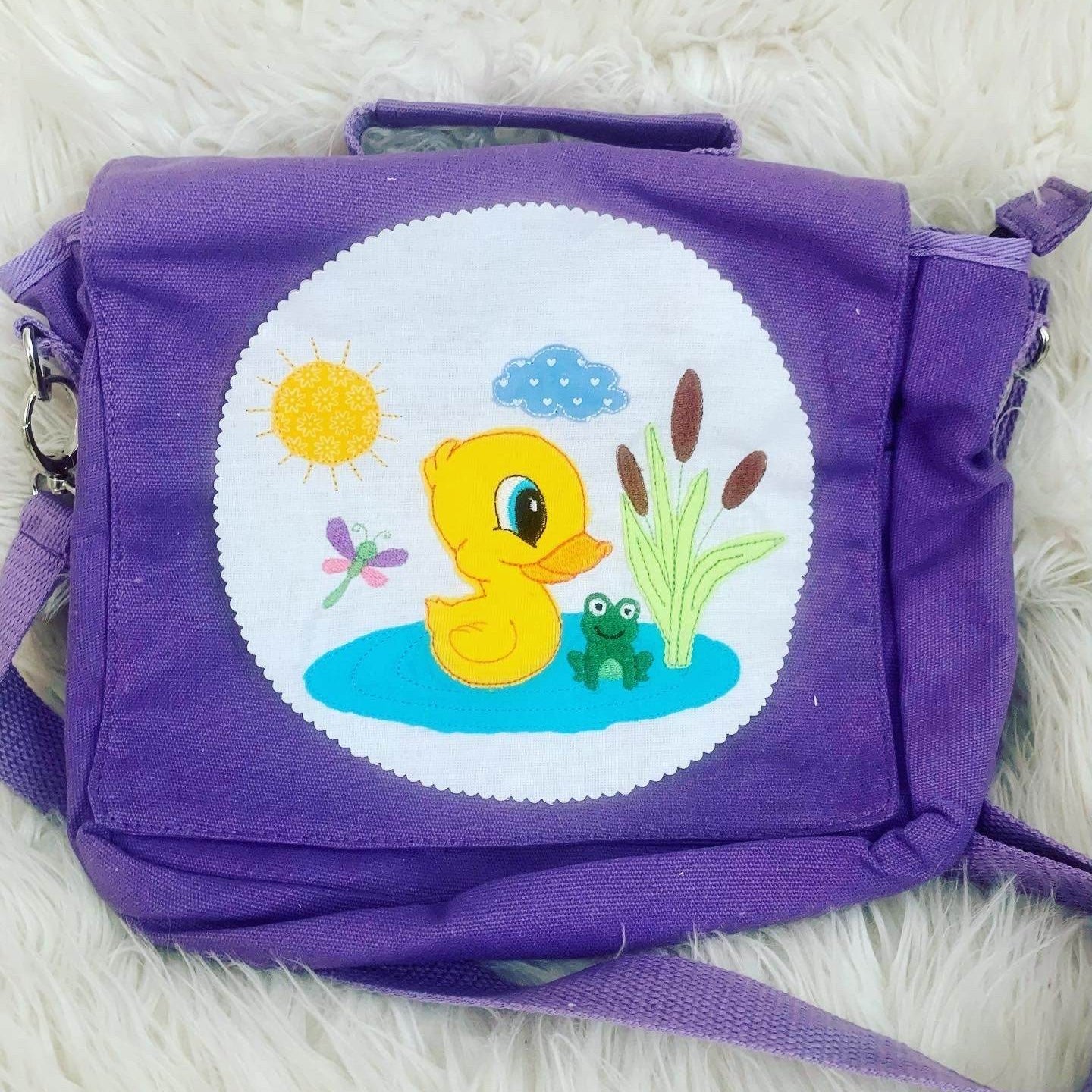 Stickdatei Entchen am Teich Applikation Set 860 - Sewando