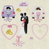 Stickdatei Hochzeit Set 305 - Sewando