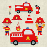 Stickdatei Feuerwehr Feuerwehrauto Auto Set 565/2 - Sewando