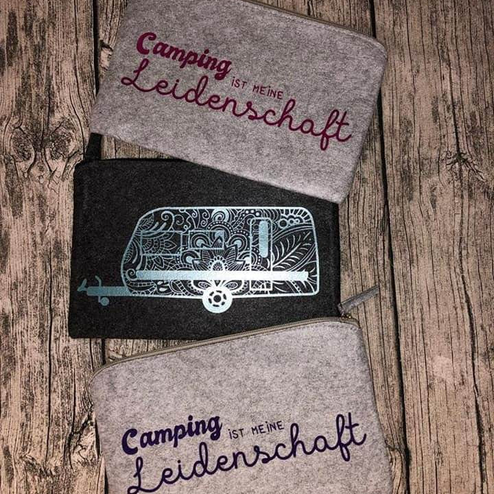 Wohnwagen Mandala | Plotterdatei Camping ist meine Leidenschaft - Sewando