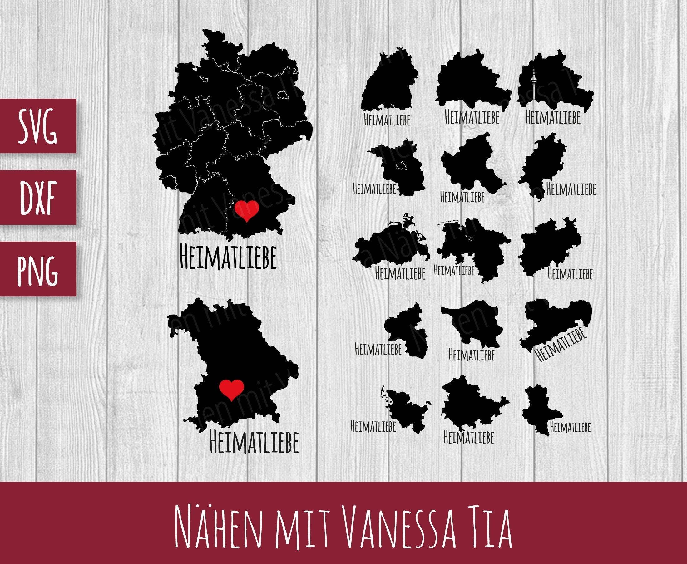Heimatliebe Deutschland | Plotterdatei - Sewando