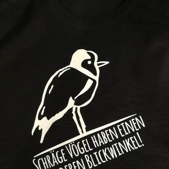 Schräger Vogel | Plotterdatei Spruch - Sewando