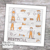 Plotterdateien-Bundle ALLE MÜLLMÄNNCHEN svg + dxf - Sewando