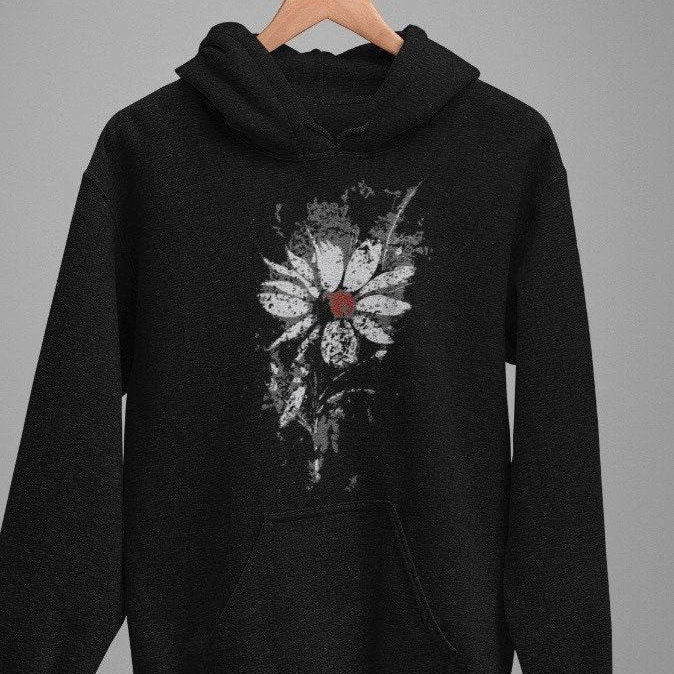 Blume der Nacht - für DUNKLEN STOFF (Material) - TrashBlume, Plotter und Laser-Datei als SVG und DXF - Sewando