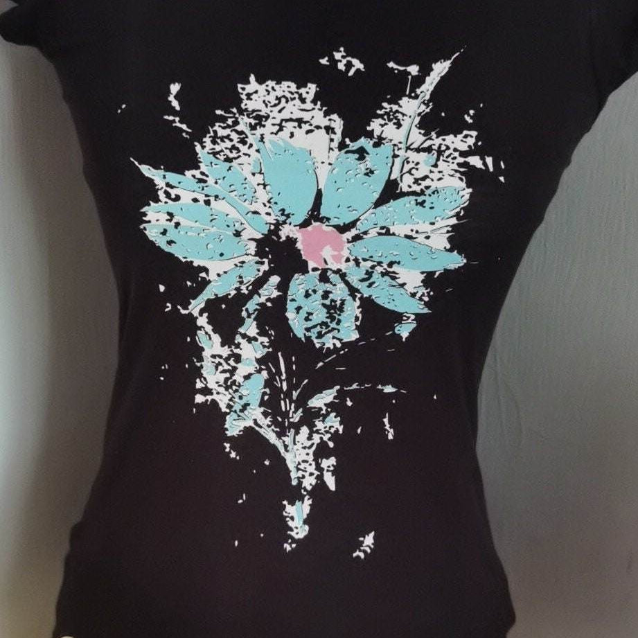 Blume der Nacht - für DUNKLEN STOFF (Material) - TrashBlume, Plotter und Laser-Datei als SVG und DXF - Sewando