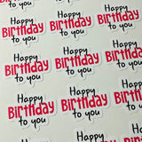Plotterdatei HAPPY BIRTHDAY svg + dxf - Sewando