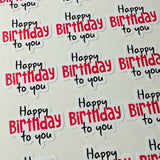 Plotterdatei HAPPY BIRTHDAY svg + dxf - Sewando