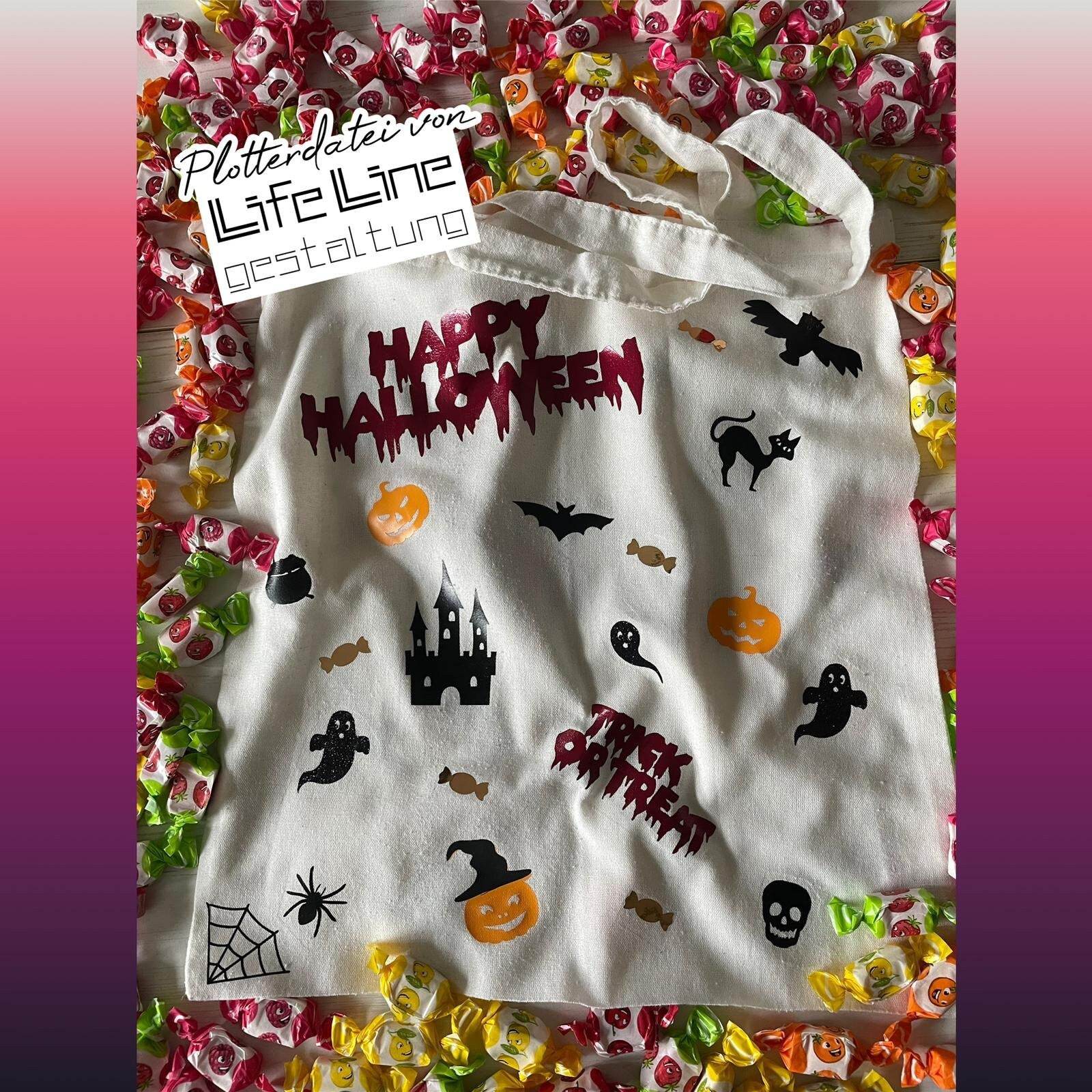 Plotterdatei HALLOWEEN svg + dxf - Sewando