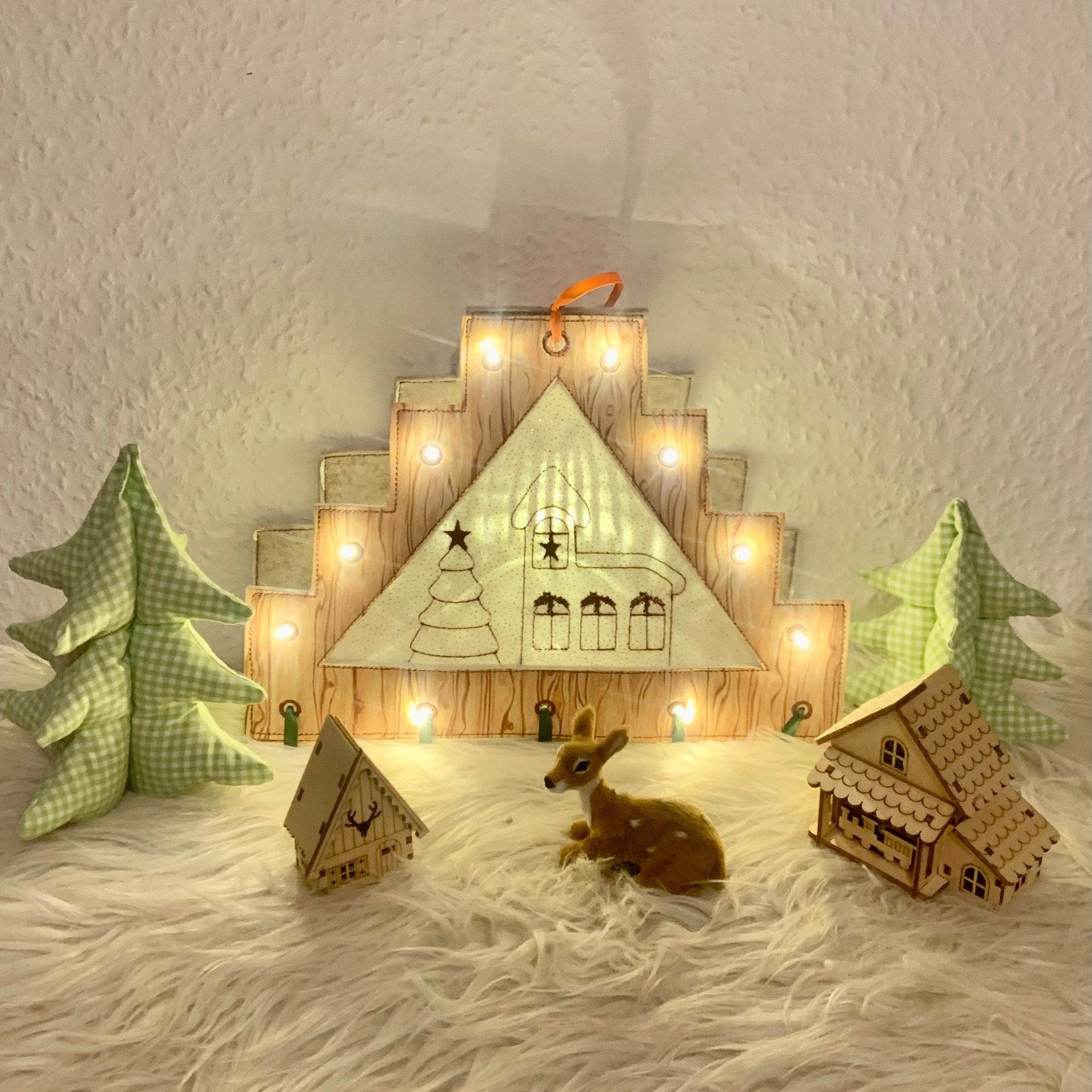 Stickdatei Weihnachten Schwibbogen Lichterbogen Set 887 - Sewando