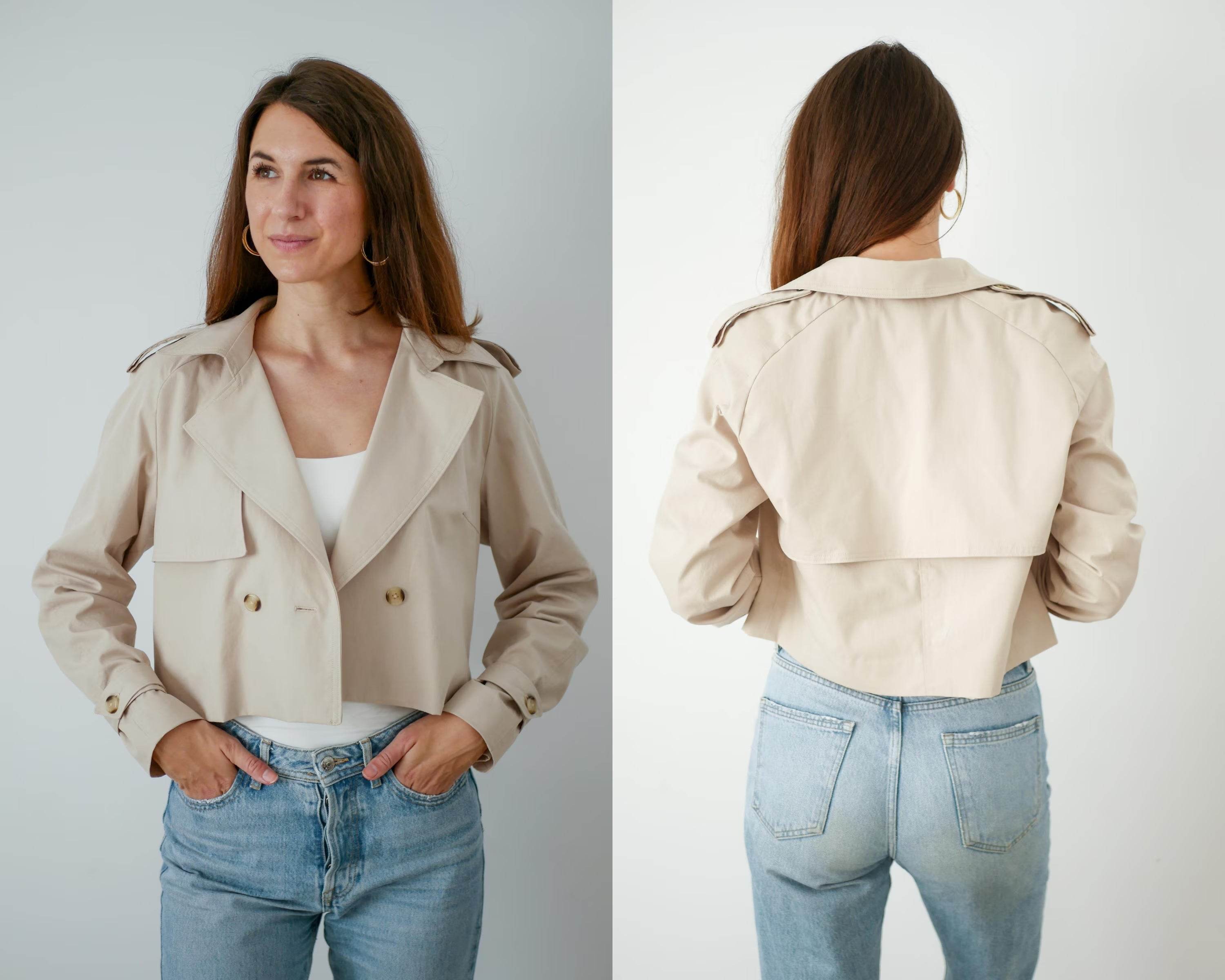 Trenchjacke TERESA, Gr. 32-50, PDF Schnittmuster - Sewando