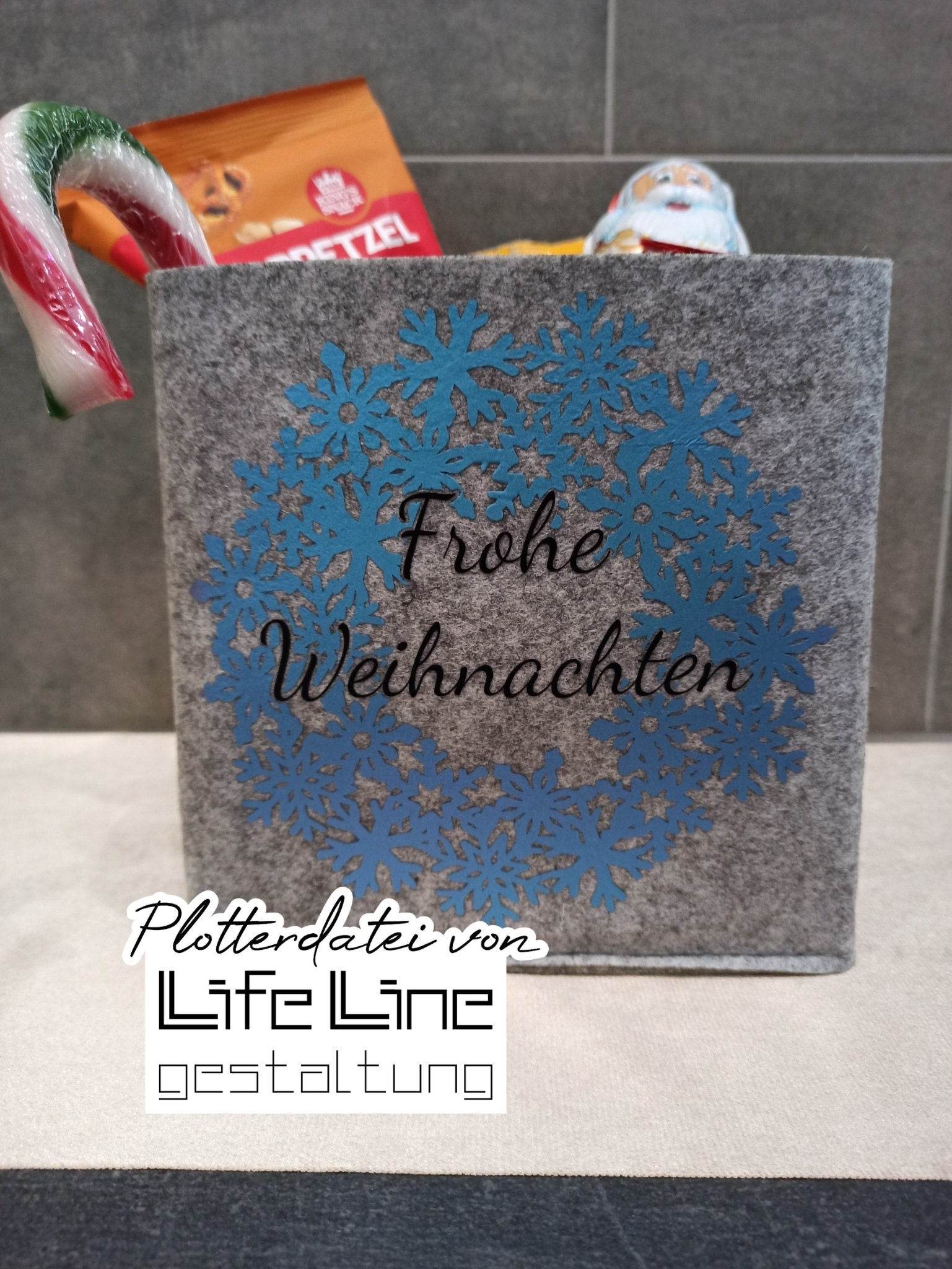 Plotterdatei SCHNEEFLOCKENKRANZ svg + dxf - Sewando