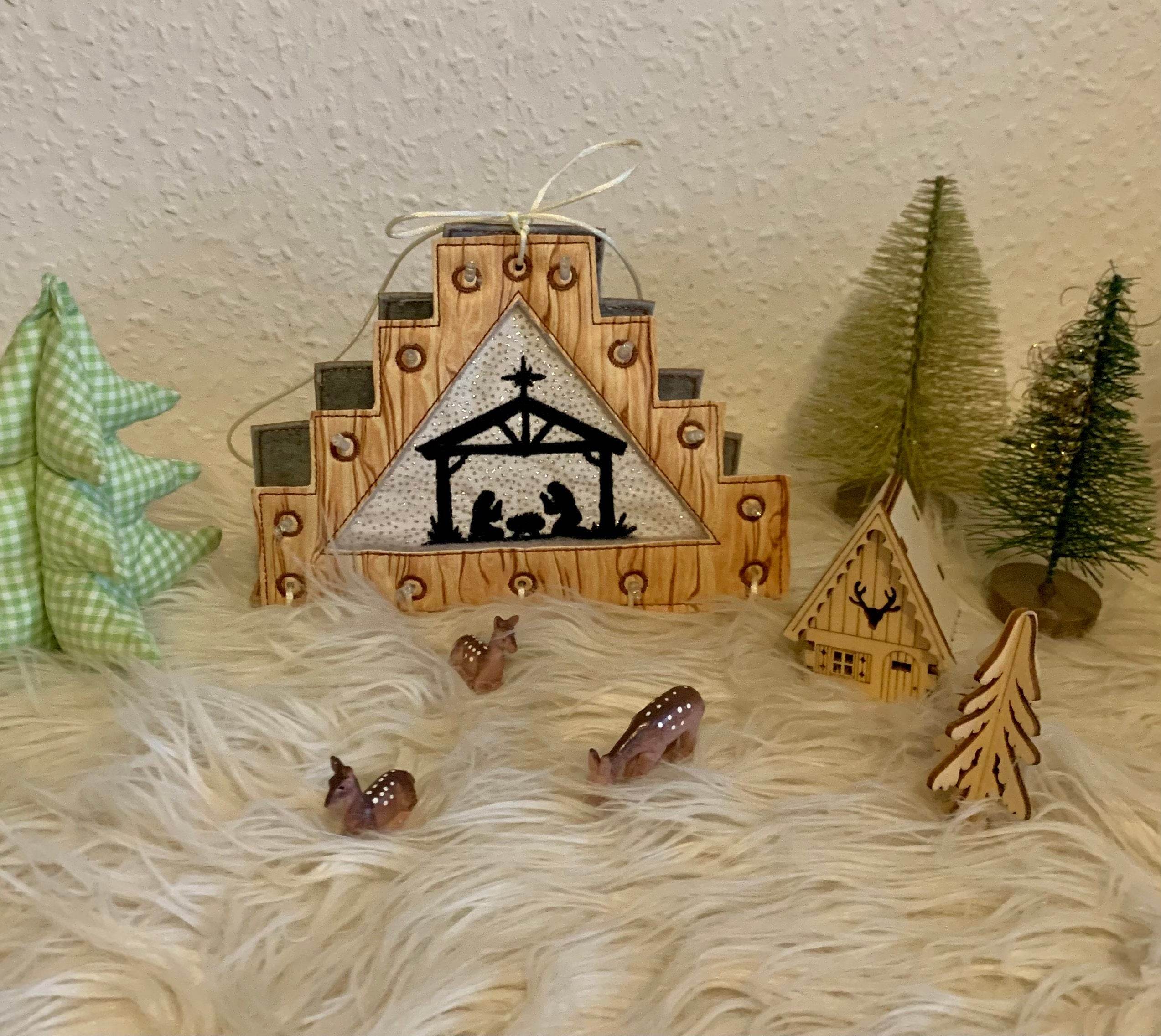 Stickdatei Lichterbogen Schwibbogen Weihnachten Set 894 - Sewando