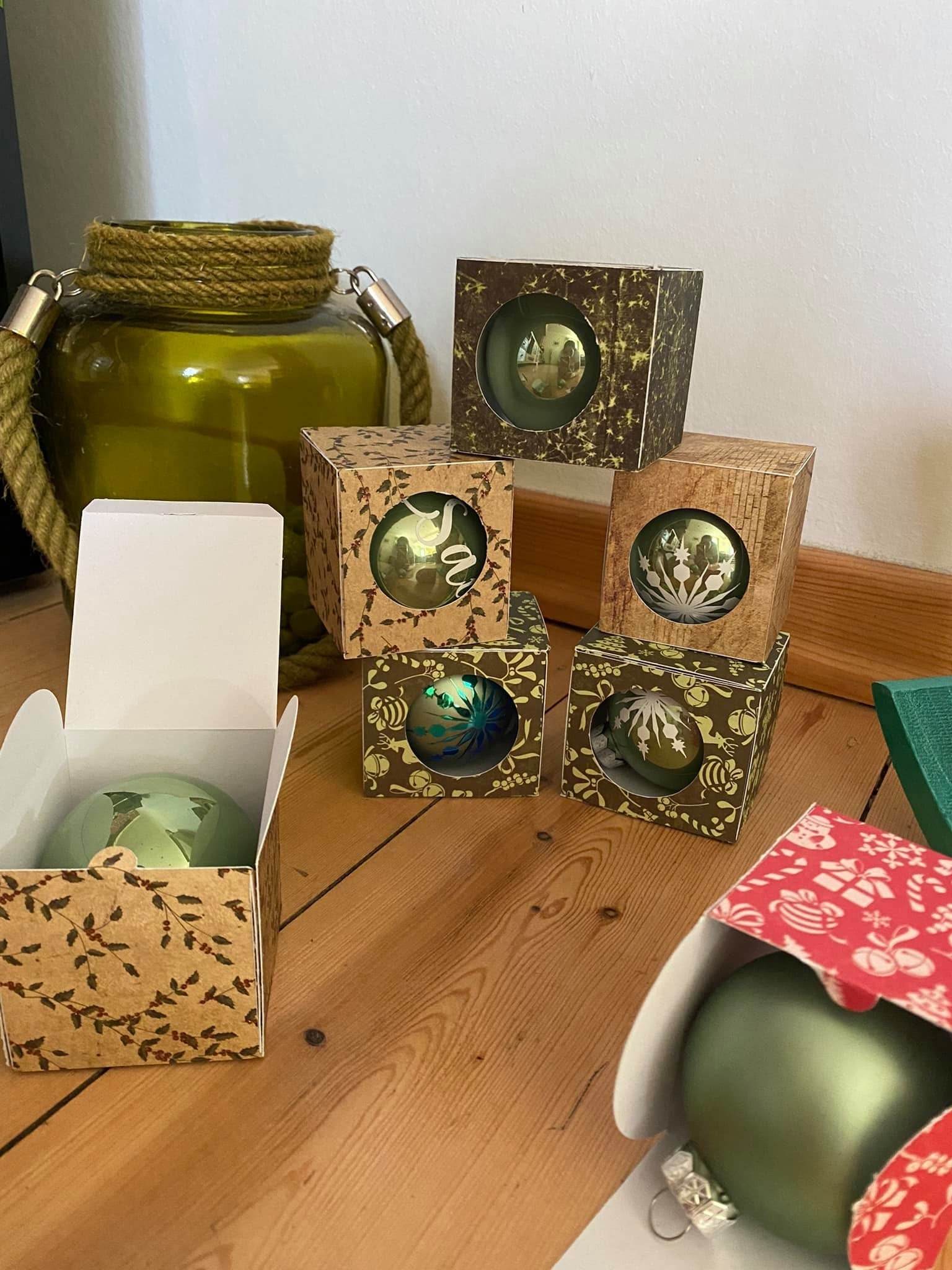 Kugelverpackung Weihnachten Plotterdatei - Sewando