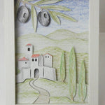 Plotterdatei MEDITERRAN 3D-BILD zum Basteln - Sewando