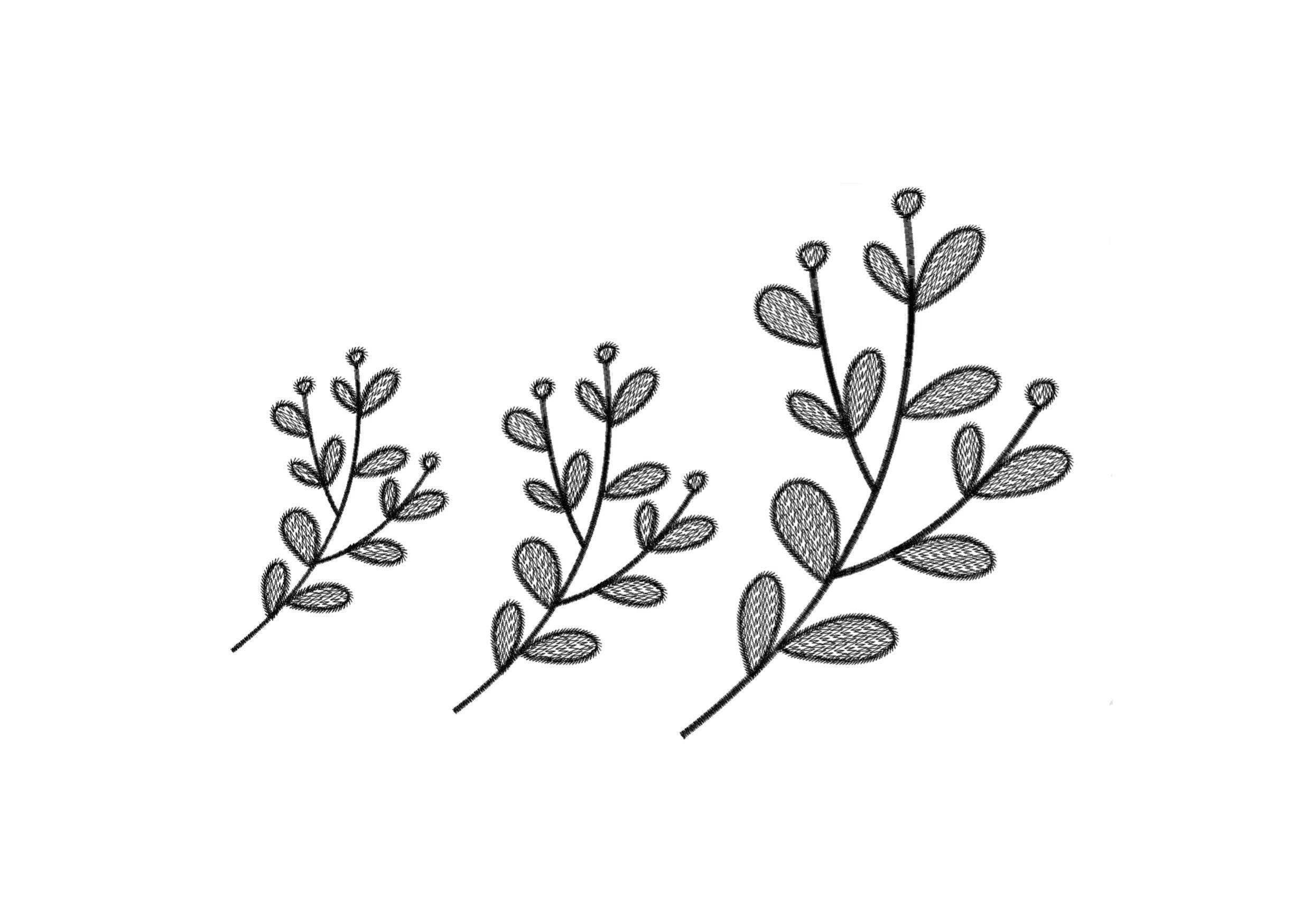 Stickdatei Spitzenblume, Spitzenimitation in drei Größen - Sewando
