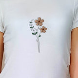 Stickdatei Blume in drei Größen, Redwork, Frühling, Sommer - Sewando