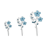 Stickdatei Blume in drei Größen, Redwork, Frühling, Sommer - Sewando