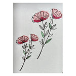 Stickdatei Blume in drei Größen, Redwork, Frühling, Sommer - Sewando