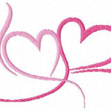 Stickdatei Herz Doppelherz 10x10 13x18 Hochzeit Liebe Valentinstag Hochzeitstag Verlobung - Sewando
