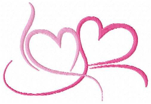 Stickdatei Herz Doppelherz 10x10 13x18 Hochzeit Liebe Valentinstag Hochzeitstag Verlobung - Sewando