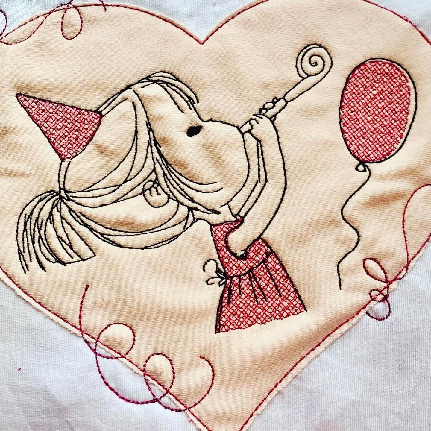 Stickdatei Birthday Girl 2 Doodle Set 927 - Sewando