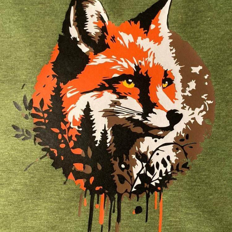 FrühlingsFuchs 2 Varianten mit Augen und geschlossene Augen, PLOTTERDATEI als SVG und DXF - Sewando