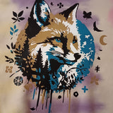FrühlingsFuchs 2 Varianten mit Augen und geschlossene Augen, PLOTTERDATEI als SVG und DXF - Sewando