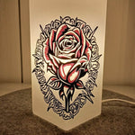 TATTOO FLOWER 1 2 oder 3 farbig, Plotterdatei, Laserdatei - Sewando