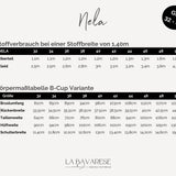 Stufenkleid mit weiten Ärmeln und eckigem Ausschnitt, NELA, A/B Cup, PDF Schnittmuster, Gr. 32-50 - Sewando