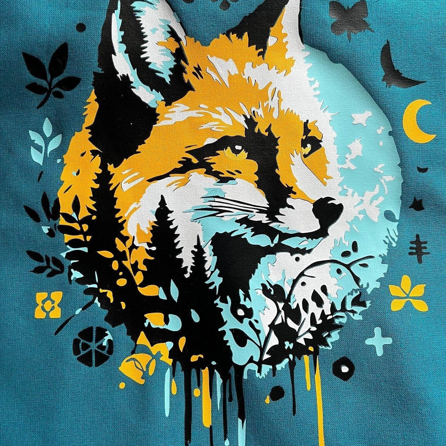 FrühlingsFuchs 2 Varianten mit Augen und geschlossene Augen, PLOTTERDATEI als SVG und DXF - Sewando