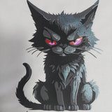Lustig ärgerliche Katze Angry Cat, Plotter und Laser-Datei als SVG und DXF - Sewando
