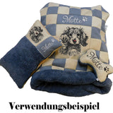 Stickdatei Rauhaardackel "Amanda" - realistisch - FÜR HELLE STOFFE