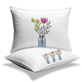 Stickdatei Blumenglas Nr. 1 in vier Größen, Sommer, Frühling, Wildblumen, Vase, Glas - Sewando
