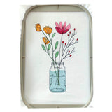 Stickdatei Blumenglas Nr. 1 in vier Größen, Sommer, Frühling, Wildblumen, Vase, Glas - Sewando