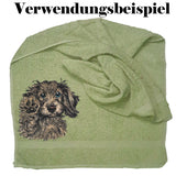 Stickdatei Applikation Rauhaardackel "Amanda" - realistisch - FÜR HELLE & DUNKLE STOFFE