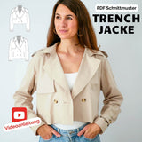 Trenchjacke TERESA, Gr. 32-50, PDF Schnittmuster - Sewando