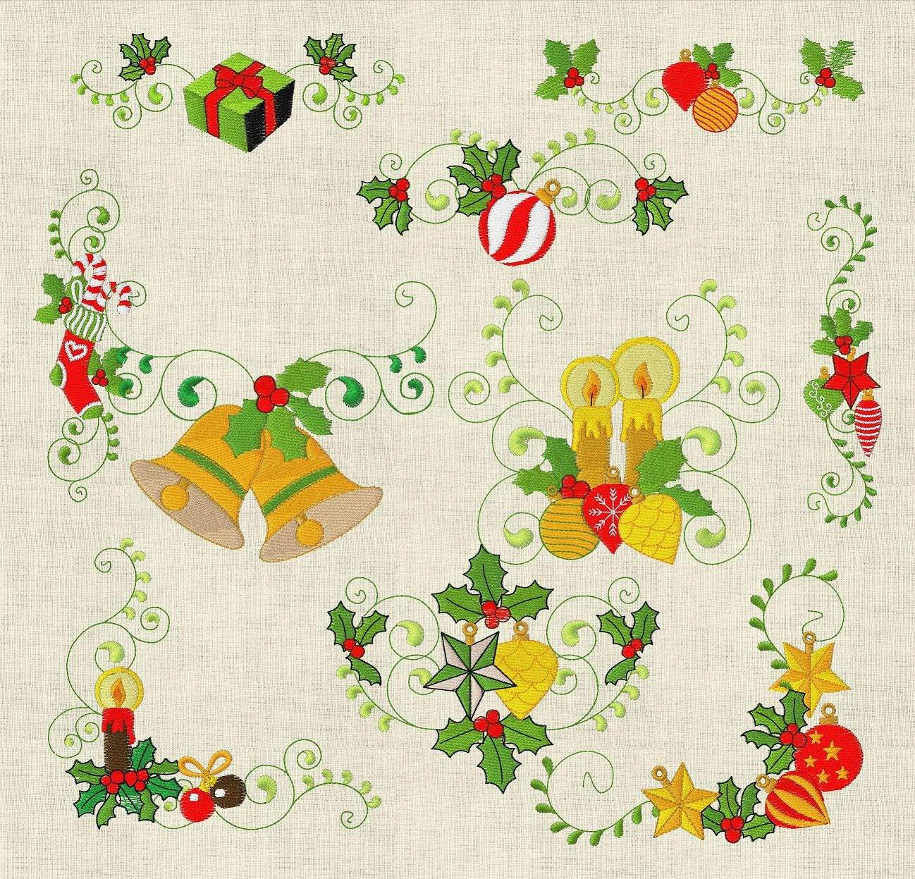Stickdatei Weihnachten Christmas Set 017 - Sewando