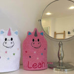Einhorn-Waschlappen Stickdatei ITH 16x26 Waschhandschuh Geschenk Babyparty Anleitung in deutscher Sprache - Sewando