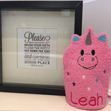 Einhorn-Waschlappen Stickdatei ITH 16x26 Waschhandschuh Geschenk Babyparty Anleitung in deutscher Sprache - Sewando