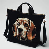Stickdatei Beagle "Hailey" - realistisch - FÜR DUNKLE STOFFE